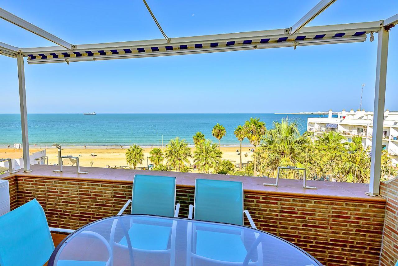 Ocean Sunset Beachfront House With Terraces Ел Пуерто де Санта Мария Екстериор снимка