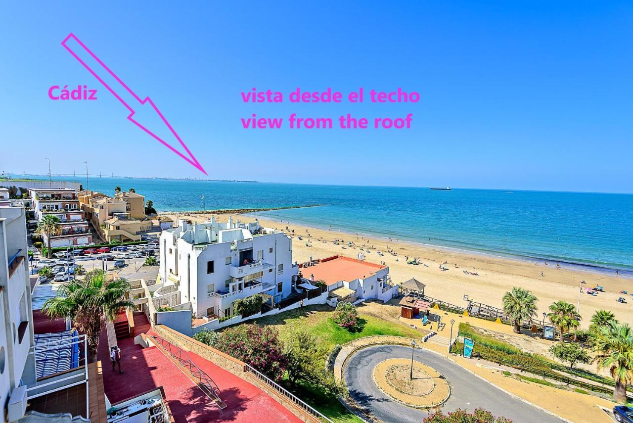 Ocean Sunset Beachfront House With Terraces Villa Ел Пуерто де Санта Мария Екстериор снимка